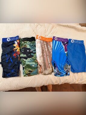 ethika Men’s Boxer Briefs Pack - Blue, Camo, Orange Accent, Multicolor